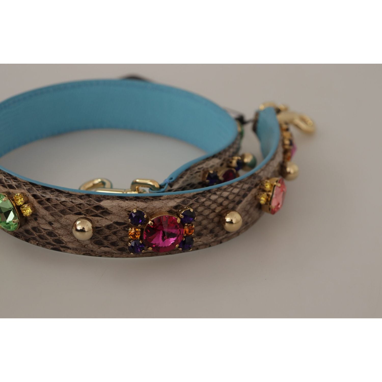 优雅蟒蛇皮肩带配饰