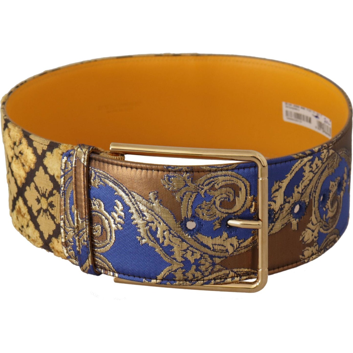 Dolce & Gabbana Elegant Blue Leather Belt with Metal Buckle Dolce & Gabbana