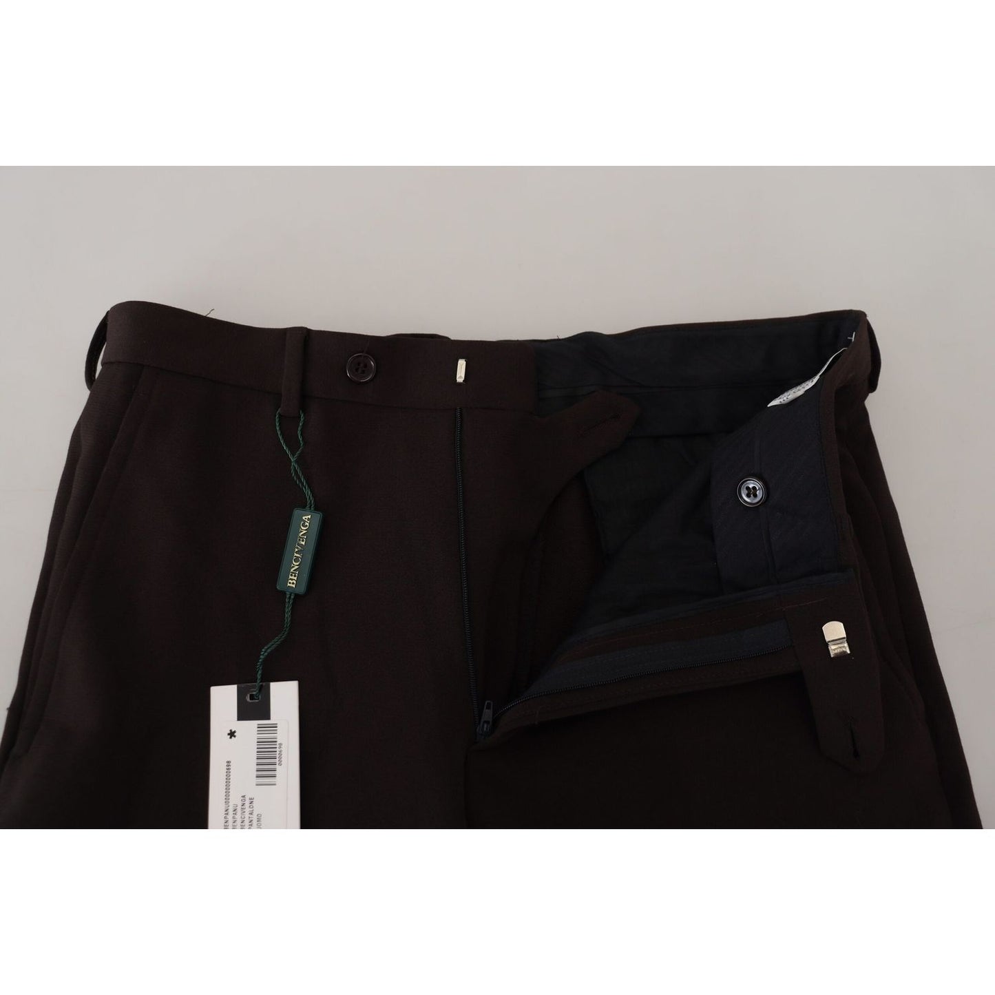 BENCIVENGA Elegant Italian Brown Pants for Men BENCIVENGA