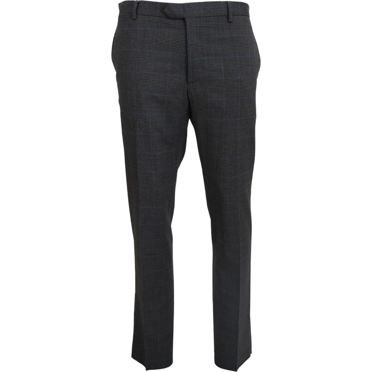 BENCIVENGA Elegant Checkered Wool Dress Pants for Men BENCIVENGA