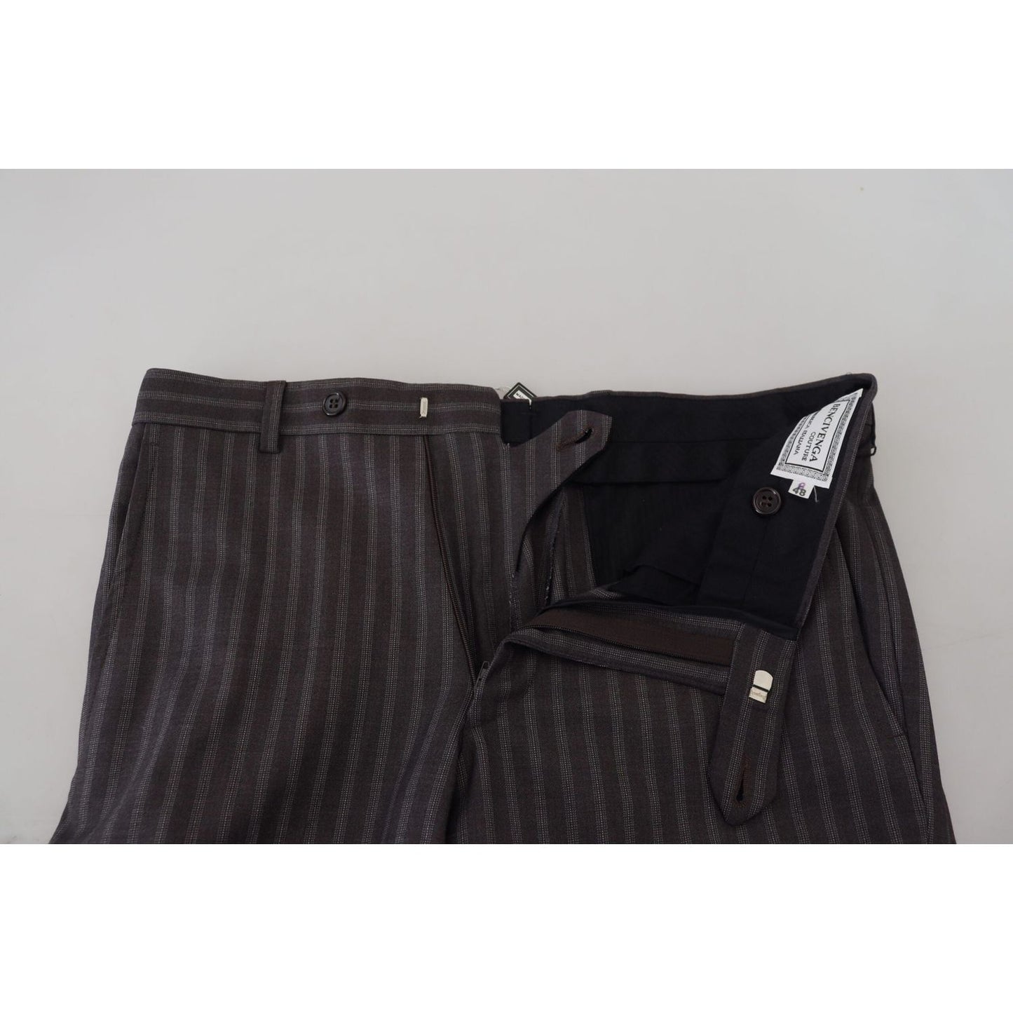 BENCIVENGA Elegant Striped Dress Pants for Men BENCIVENGA