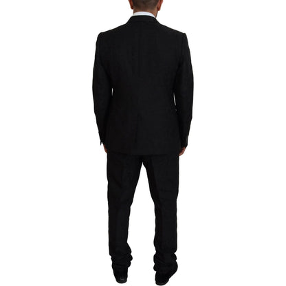 Dolce & Gabbana Black Single Breasted 2 Piece MARTINI Suit