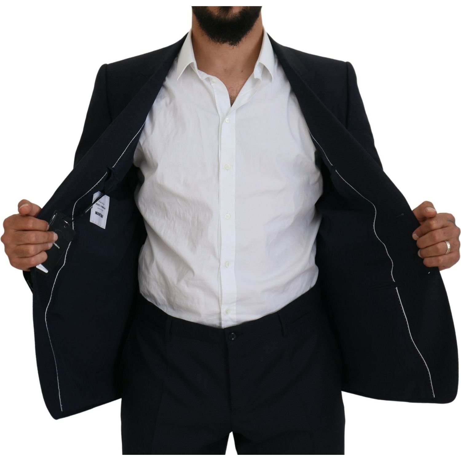 Dolce & Gabbana Blue Single Breasted 2 Piece MARTINI Suit