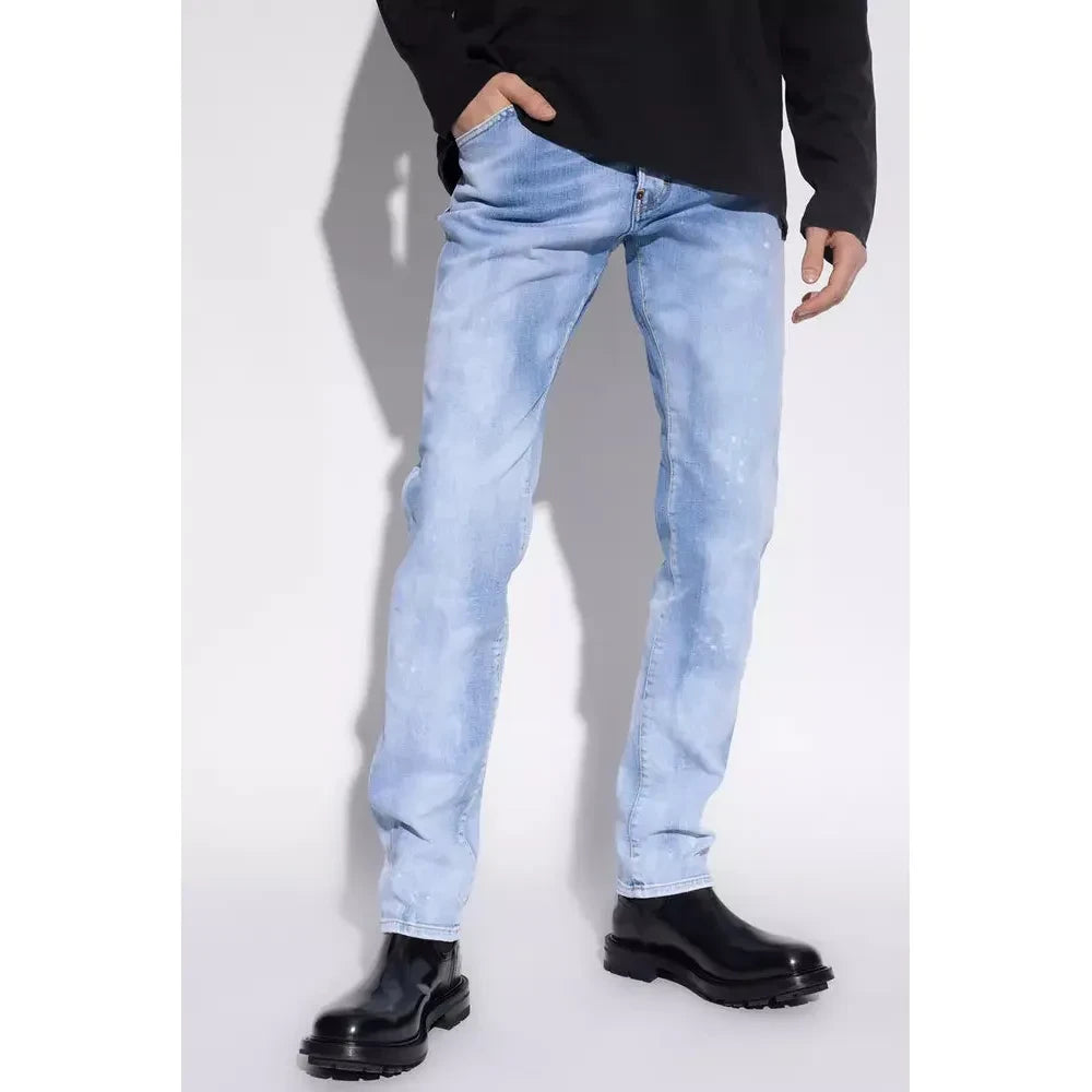 Dsquared² Cool Guy Light Blue Splatter Jeans Dsquared²