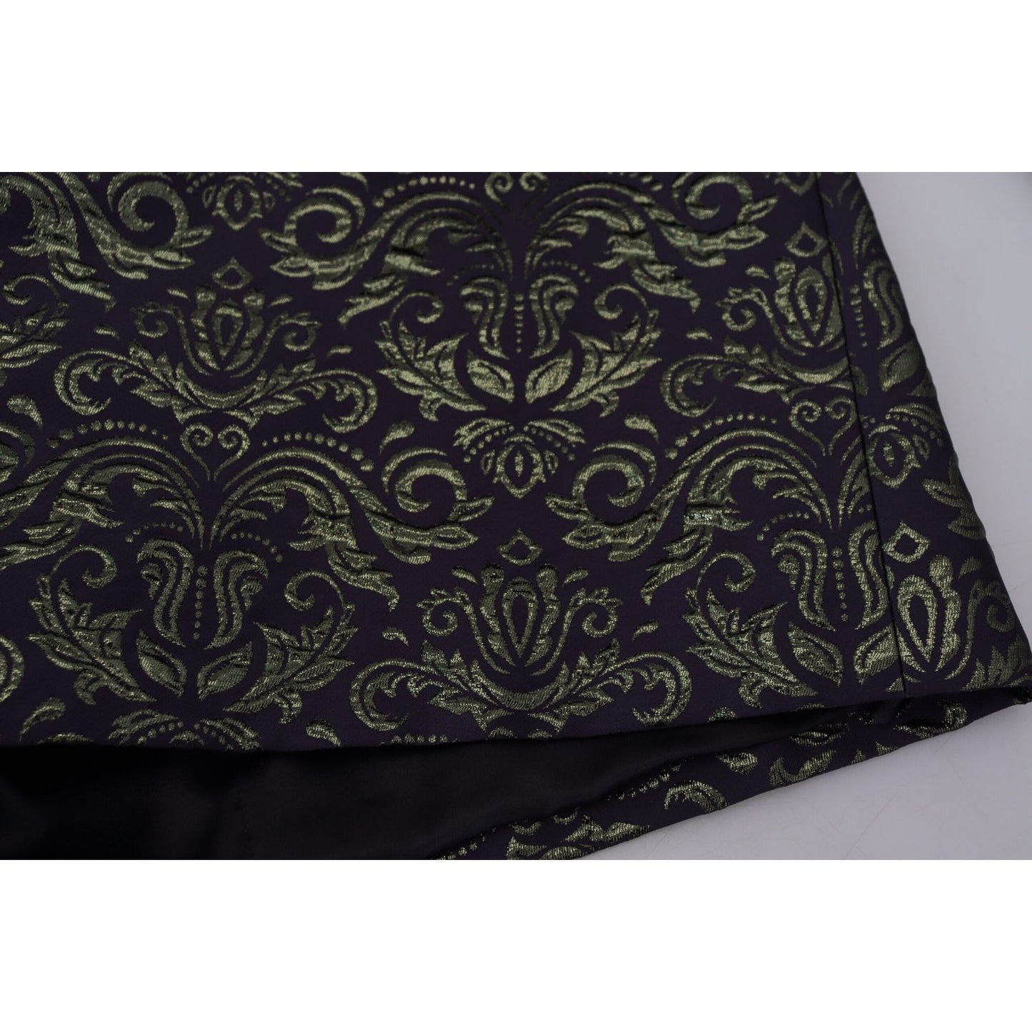 Dolce & Gabbana Gold Purple Baroque Jacket Blazer Robe