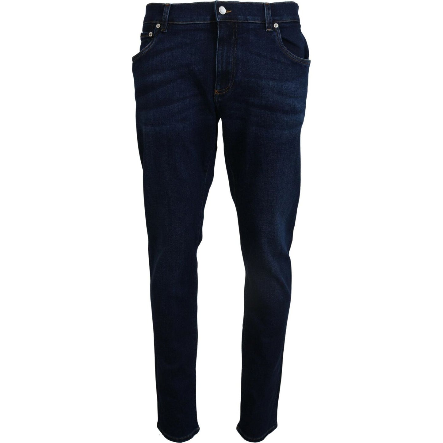 Dolce & Gabbana Elegant Slim Fit Dark Blue Denim Jeans Dolce & Gabbana