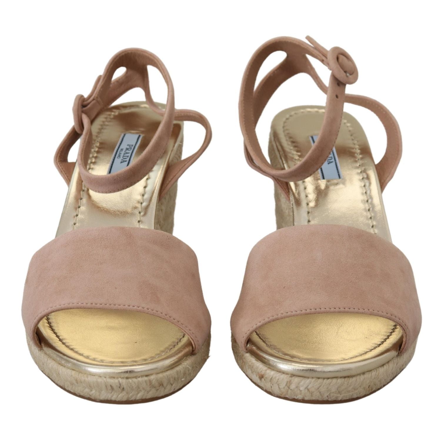 Prada Pink Suede Leather Ankle Strap Sandals