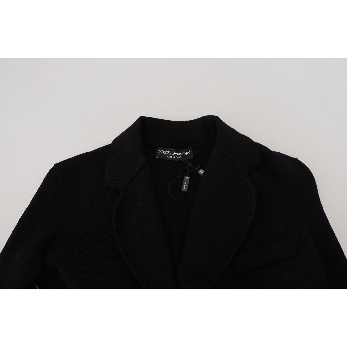 Dolce & Gabbana Black Button Cardigan Blazer Viscose Jacket Dolce & Gabbana