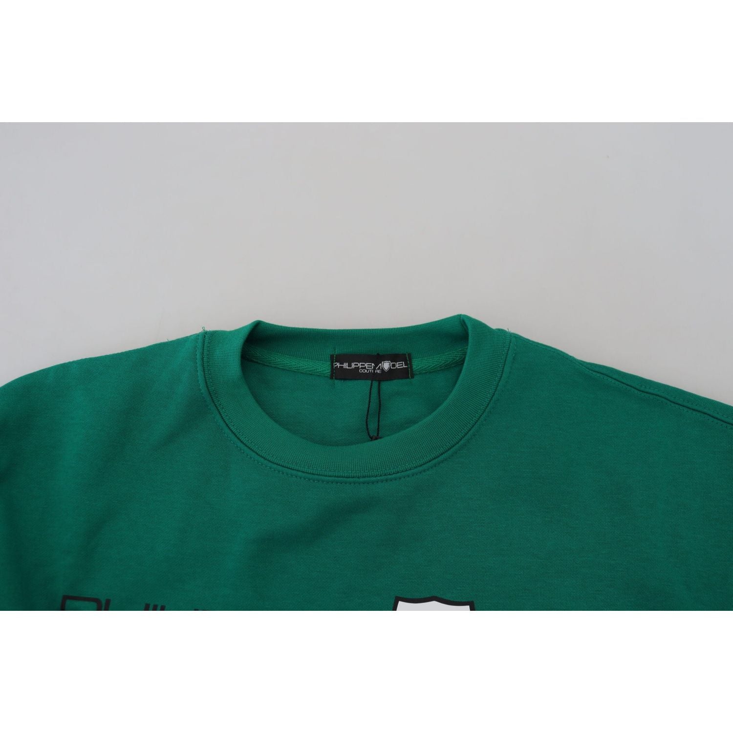 别致绿色印花长袖毛衣