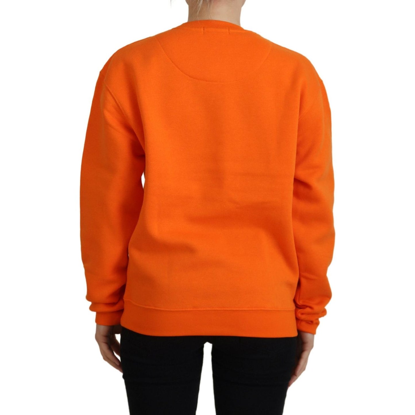 Philippe Model Orange Printed Long Sleeves Pullover Sweater Philippe Model