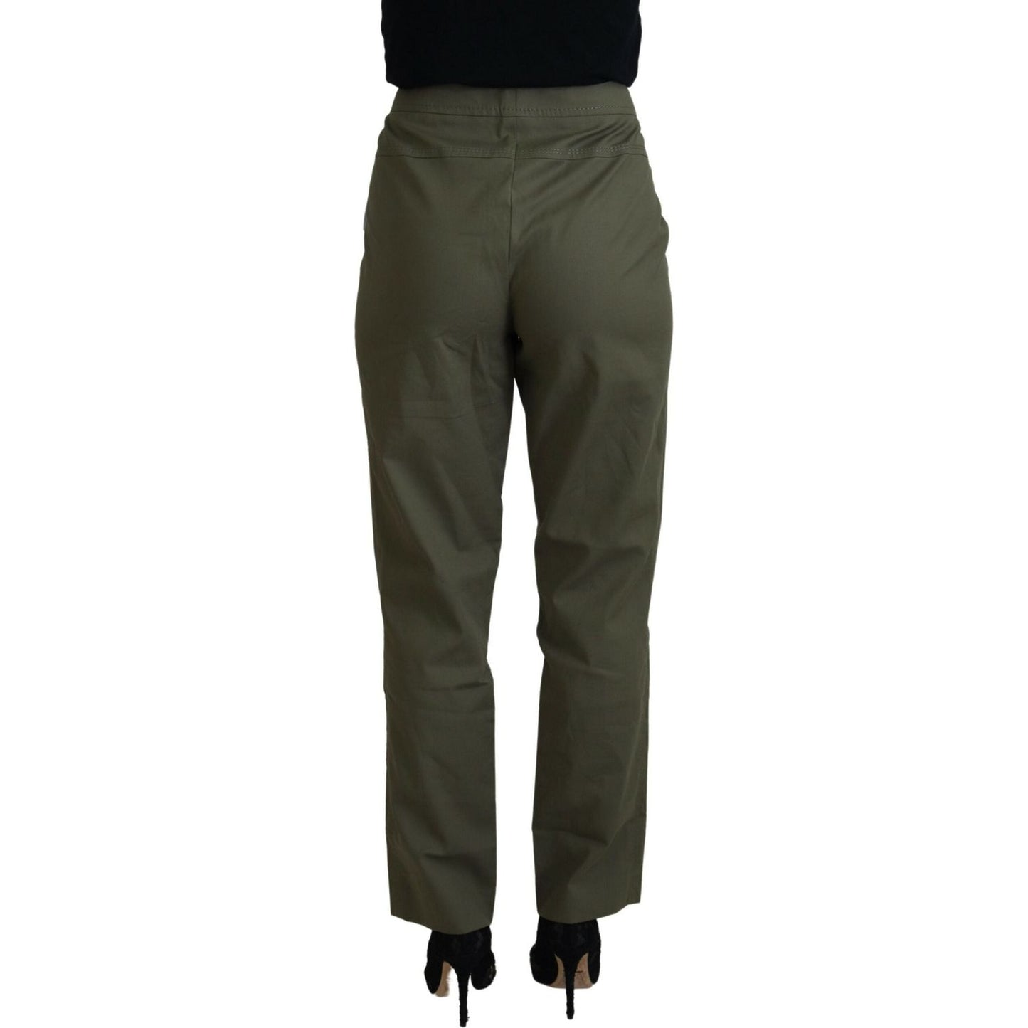 LAUREL Elegant Tapered Green Pants - Chic Everyday Wear LAUREL