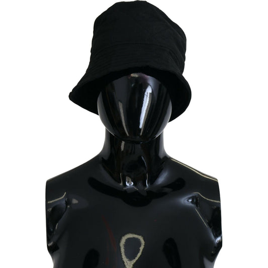 Dolce & Gabbana Black Nylon Women Bucket Cap Hat