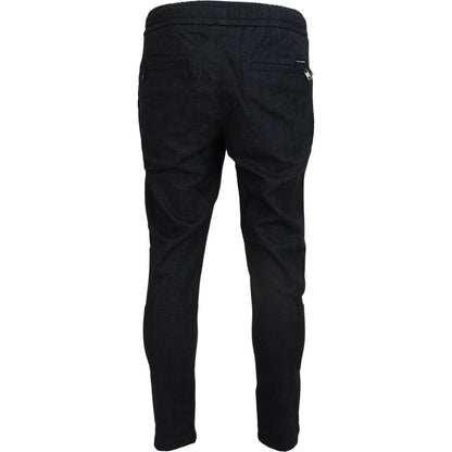Dolce & Gabbana Gray Cotton Jogger Men Pants 1728,67345645728,Athletic Pants - Pants - Clothing,Clothing,Dolce & Gabbana,Gray,IT46 | S,Jeans & Pants - Men - Clothing,Joggers (workout pants) - Sportswear - Clothing,Material: 100% Cotton,Men,Men - Clothing,