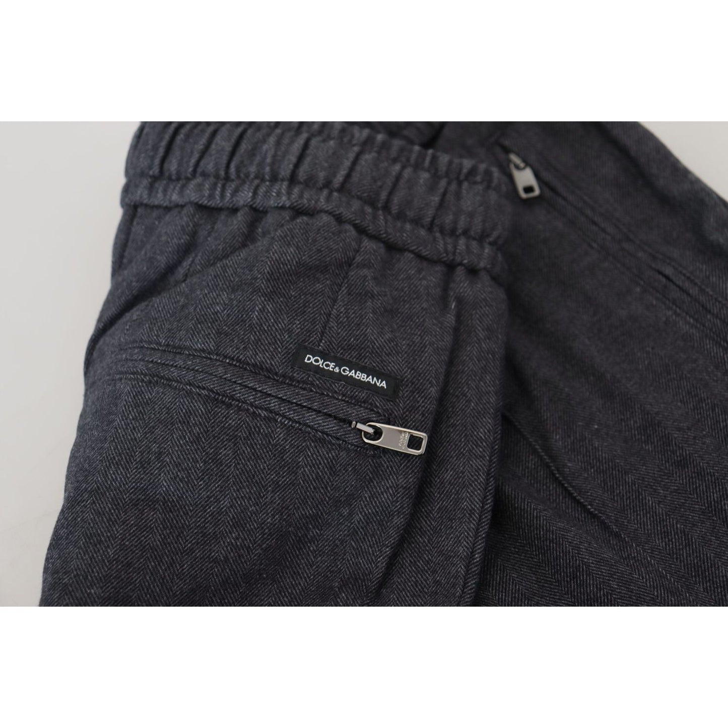 Dolce & Gabbana Gray Cotton Jogger Men Pants 1728,67345645728,Athletic Pants - Pants - Clothing,Clothing,Dolce & Gabbana,Gray,IT46 | S,Jeans & Pants - Men - Clothing,Joggers (workout pants) - Sportswear - Clothing,Material: 100% Cotton,Men,Men - Clothing,