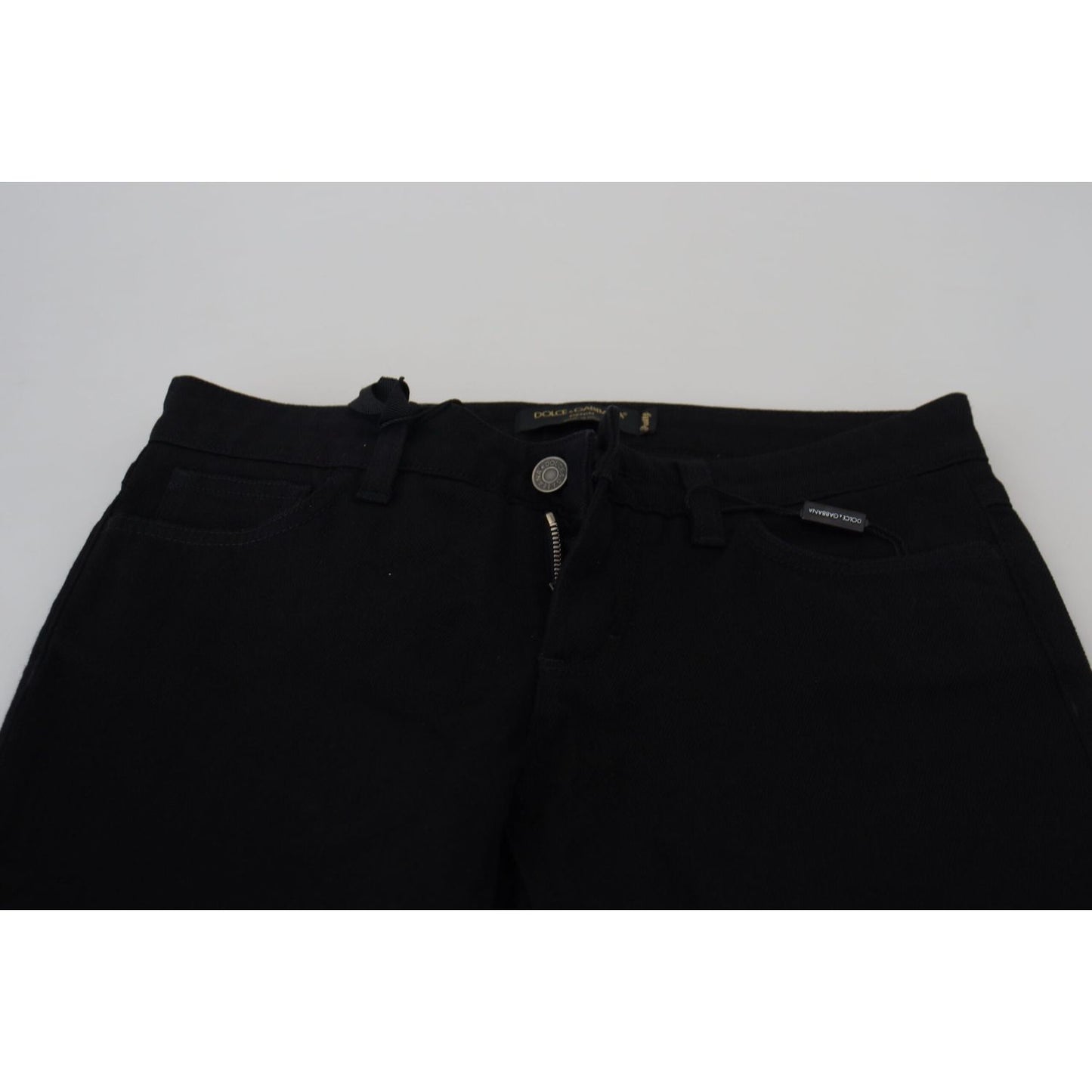 Dolce & Gabbana Elegant Black Slim Fit Denim Masterpiece Dolce & Gabbana