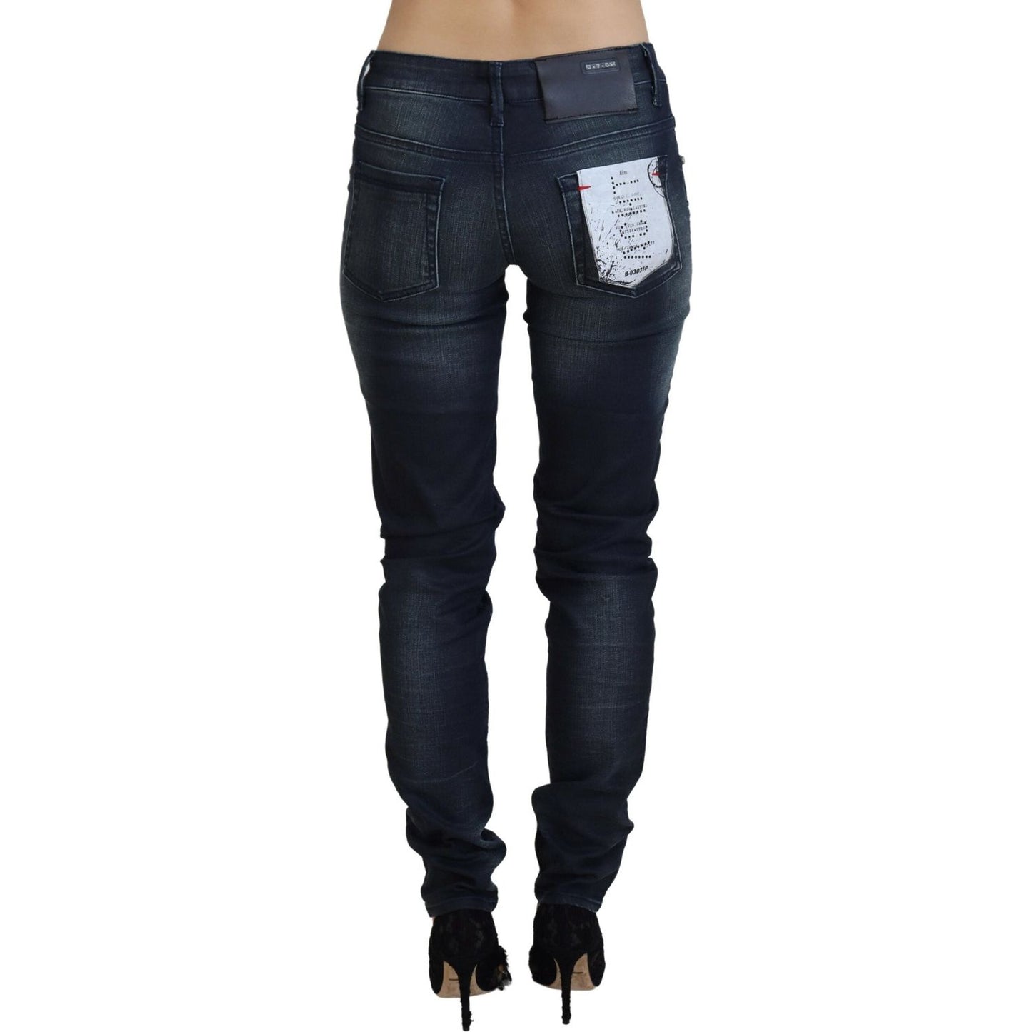 Acht Chic Low Waist Slim Fit Denim Jeans Acht