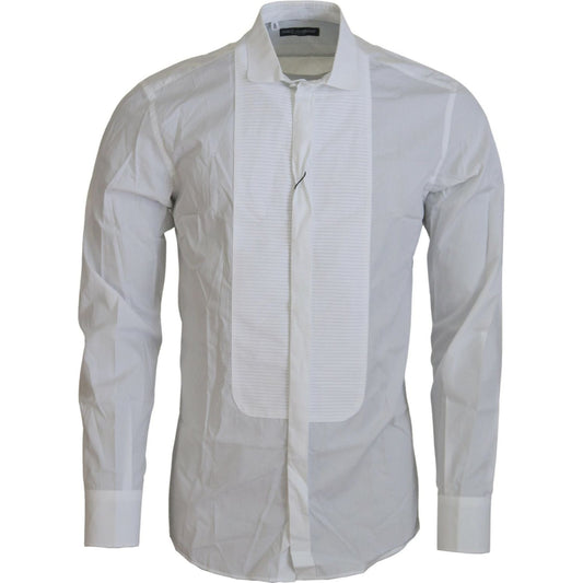 Dolce & Gabbana Exquisite White Cotton Formal Shirt Dolce & Gabbana