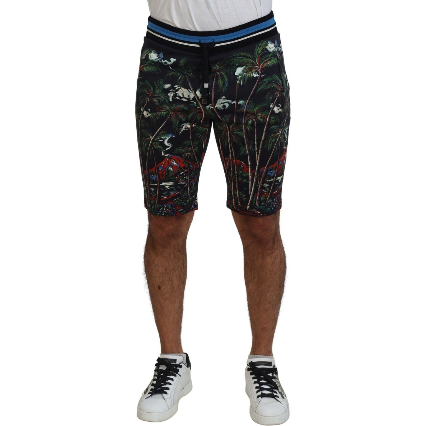 Dolce & Gabbana Volcano Print Casual Knee-Length Shorts Dolce & Gabbana