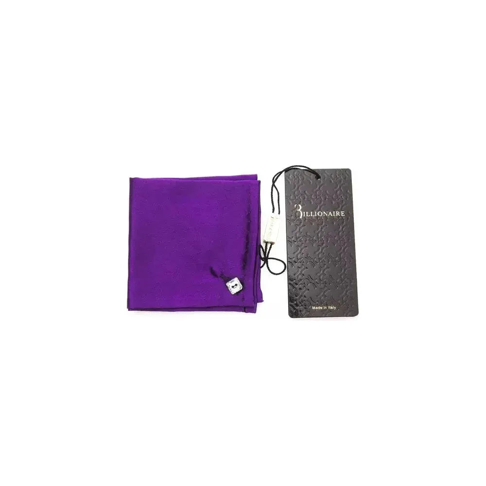 Billionaire Italian Couture Purple Sisal Men Pocket Square Billionaire Italian Couture