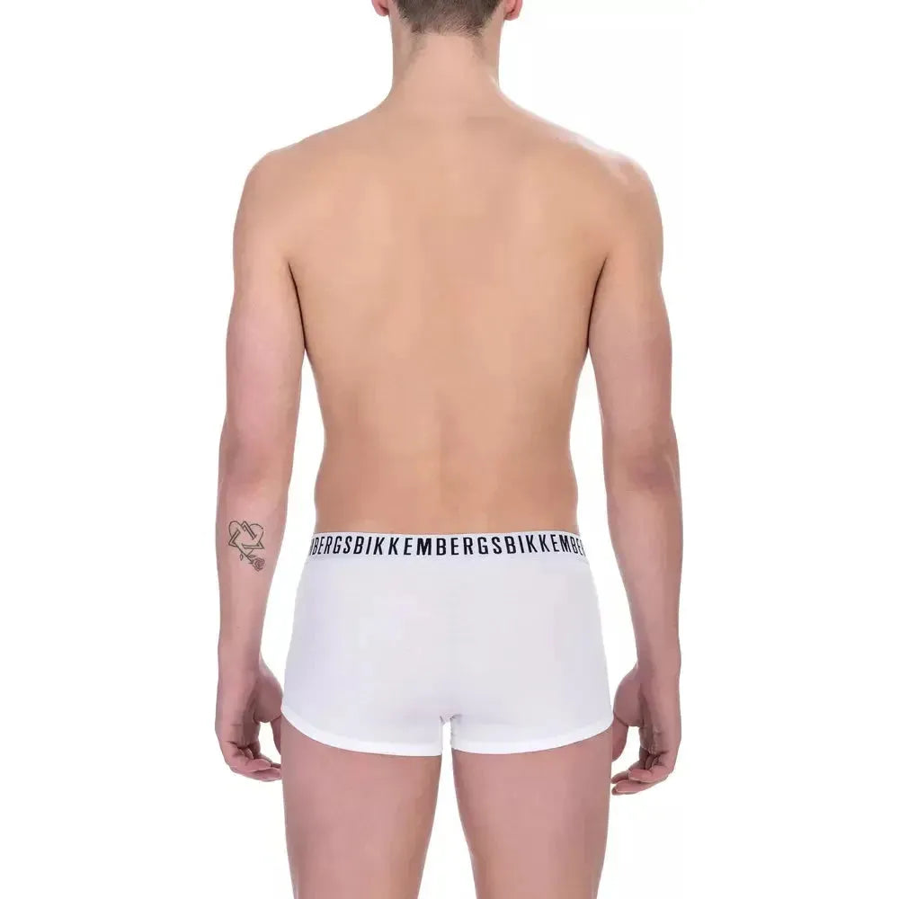 Bikkembergs White Cotton Men's Trunk