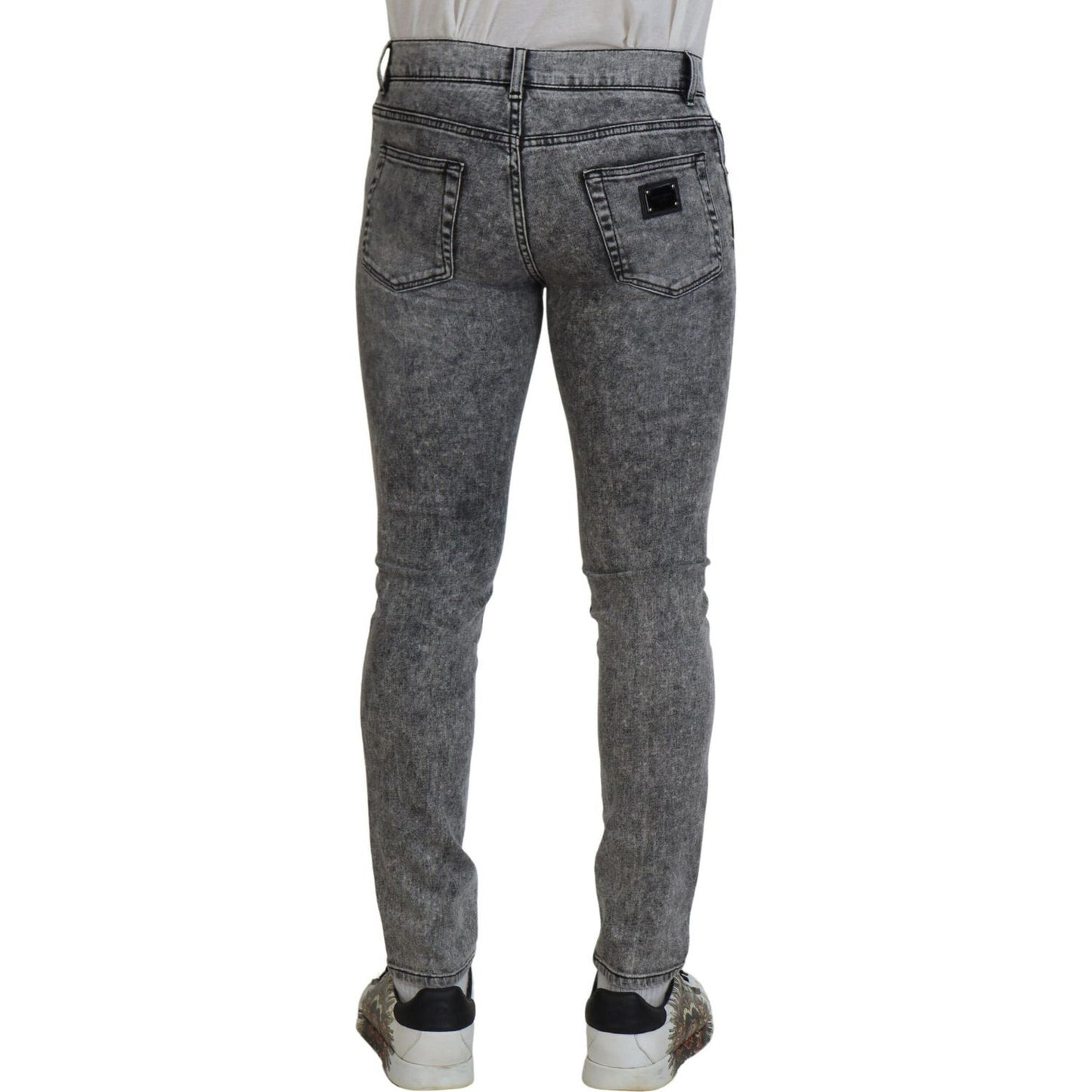 Dolce & Gabbana Elegant Grey Skinny Jeans Dolce & Gabbana