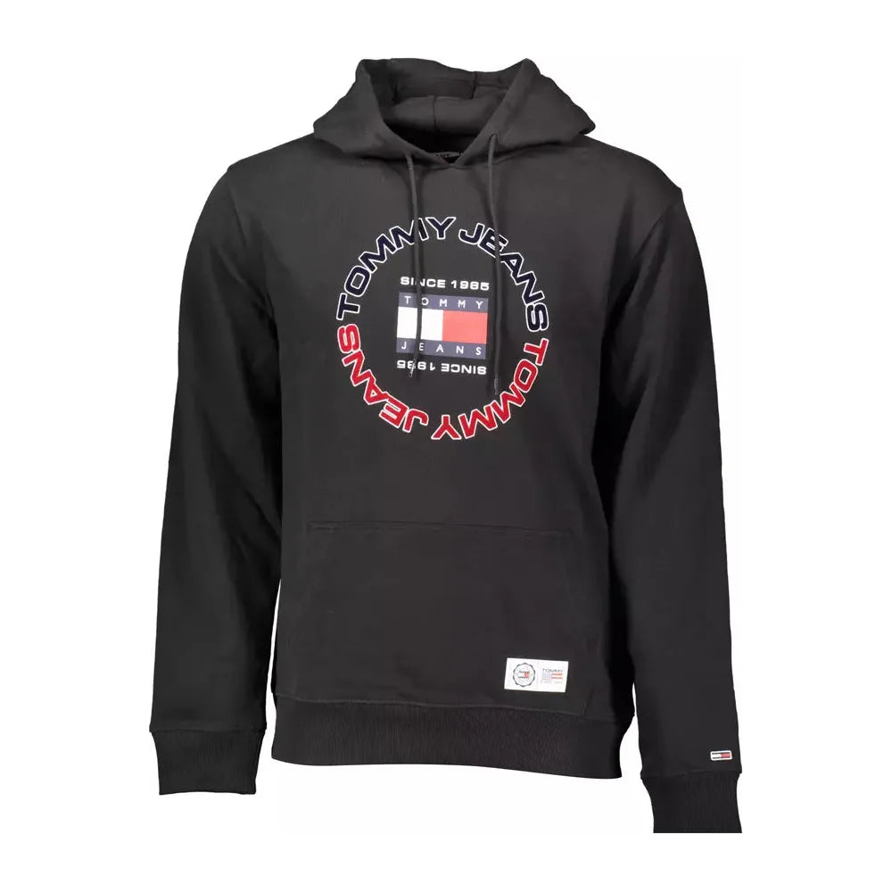 Tommy Hilfiger Black Cotton Men Sweater Tommy Hilfiger