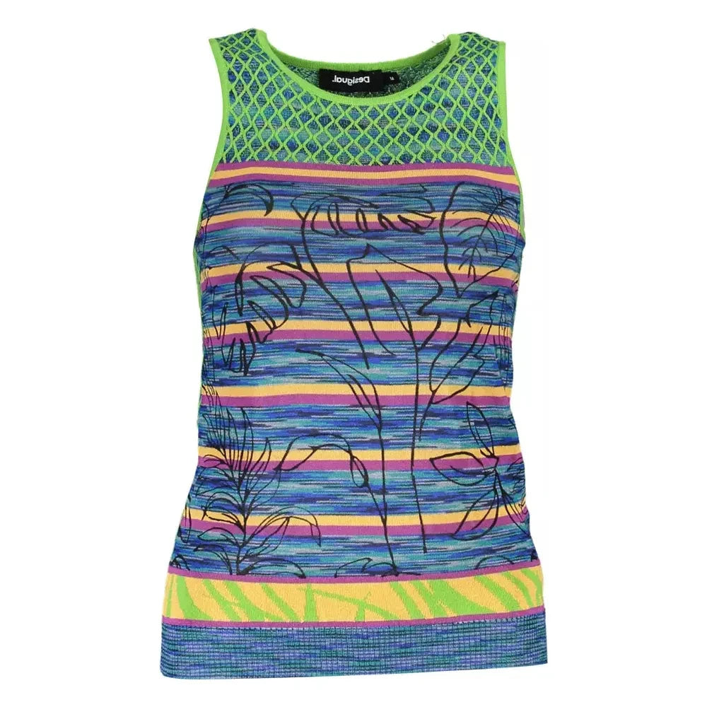 Desigual Green Cotton Women Top Desigual