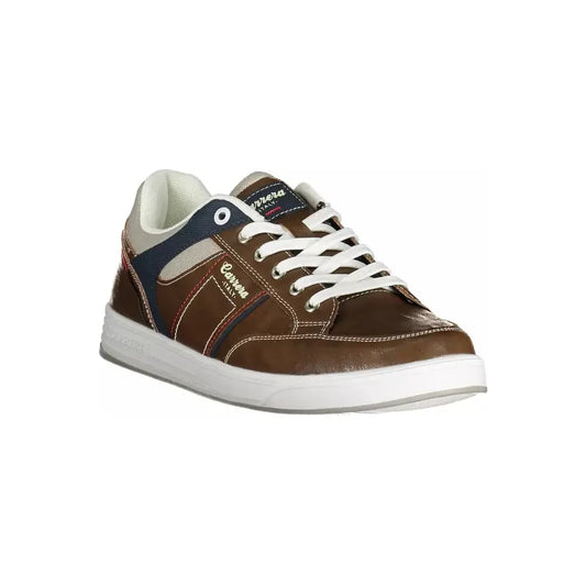 Eclectic Brown Carrera Sneakers with Contrasting Accents Carrera