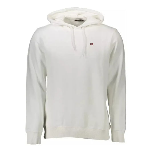 Napapijri White Cotton Men Sweater Napapijri