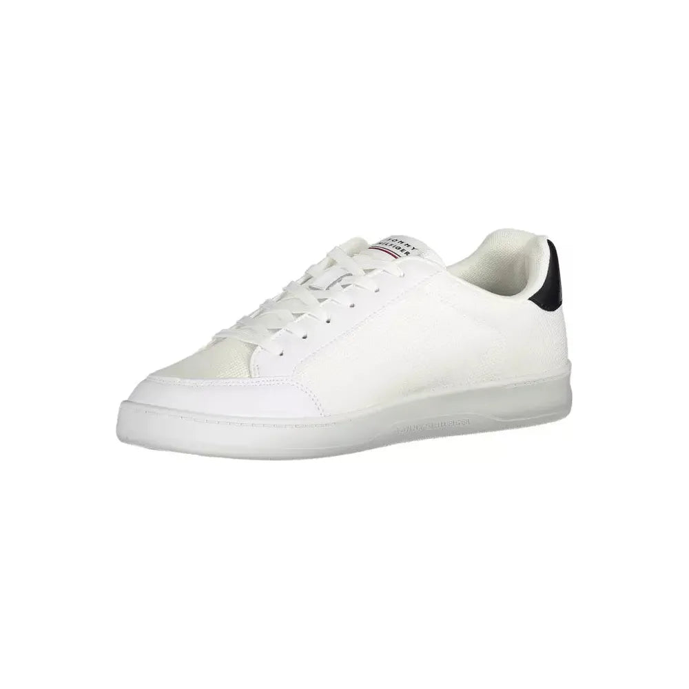 Tommy Hilfiger White Polyester Men Sneaker Tommy Hilfiger