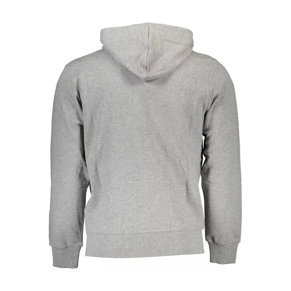 La Martina Gray Cotton Men Sweater La Martina