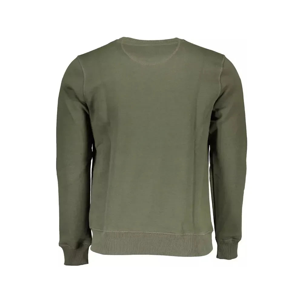 North Sails Green Cotton Men Sweater North Sails