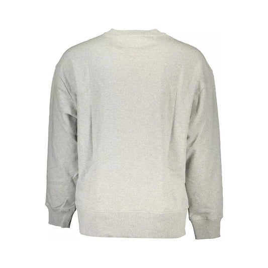 Tommy Hilfiger Gray Cotton Men Sweater Tommy Hilfiger