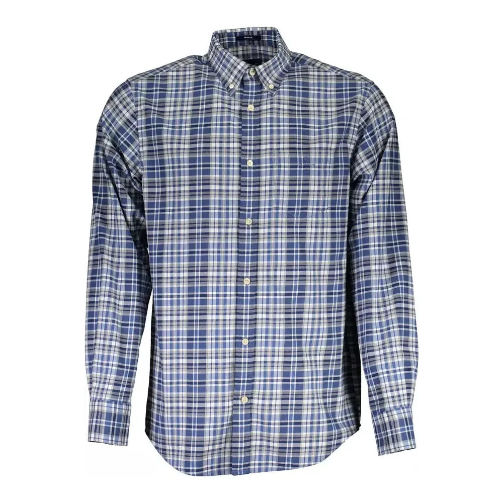 Gant Blue Cotton Men Shirt Gant