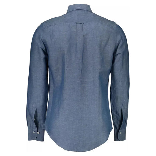 Gant Blue Cotton Men Shirt Gant