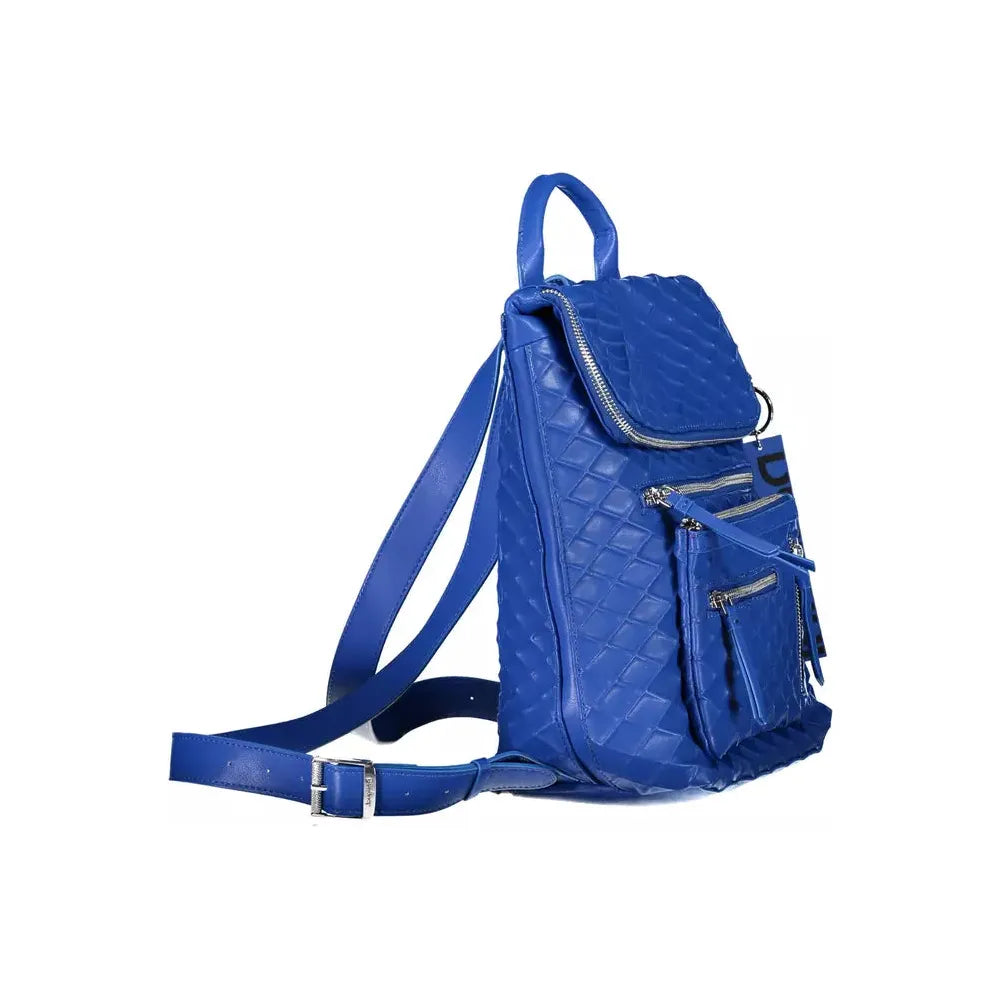 Front view with bag zipped and handles upright.