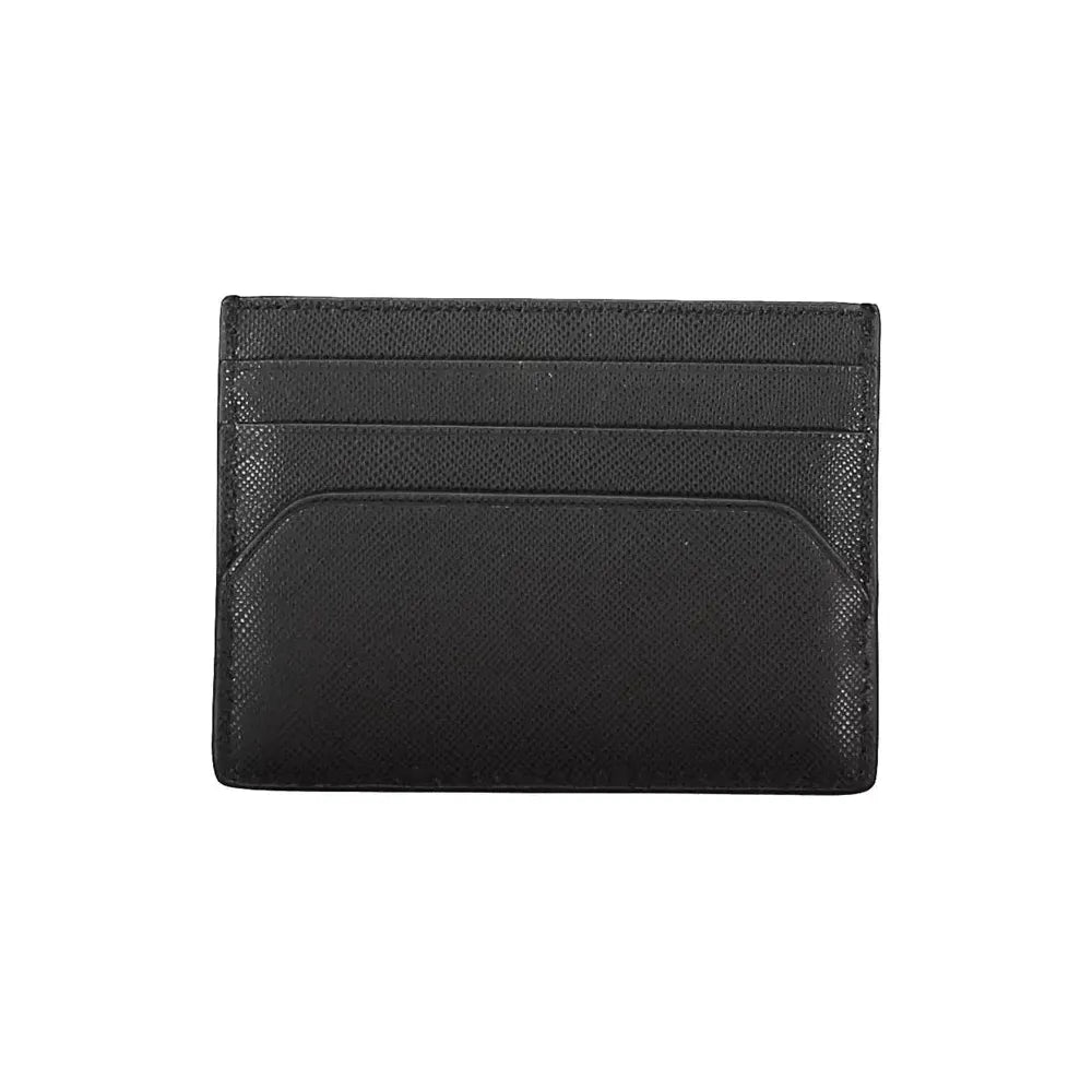 Tommy Hilfiger Black Leather Men Wallet Tommy Hilfiger