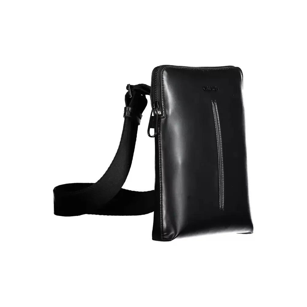 Calvin Klein Black Polyester Men Shoulder Bag Calvin Klein