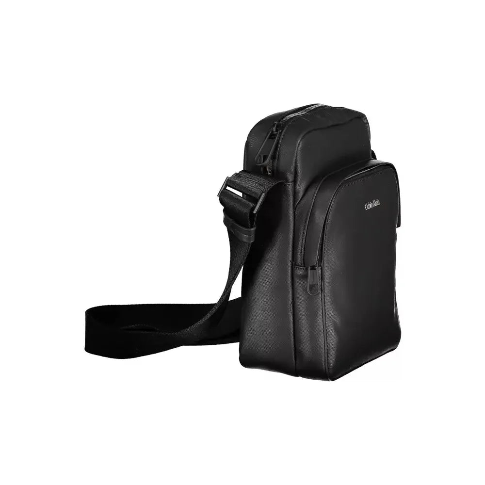 Front view with bag zipped and handles upright.