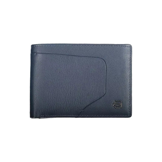 Piquadro Blue Leather Men Wallet Piquadro