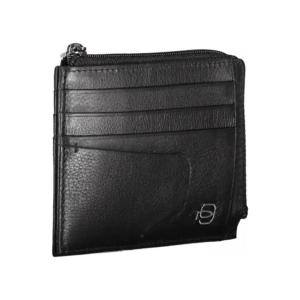 Piquadro Black Leather Men Wallet Piquadro