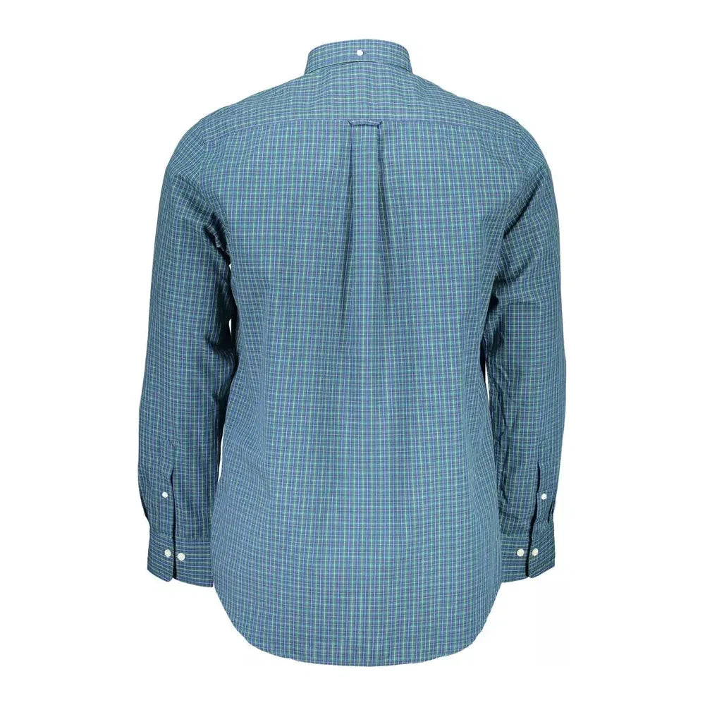 Gant Blue Cotton Men Shirt Gant