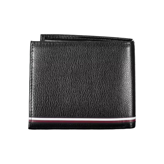 Tommy Hilfiger Black Leather Men Wallet Tommy Hilfiger