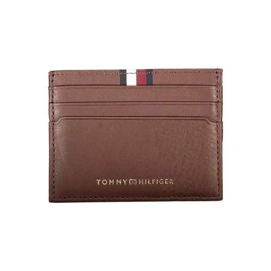 Tommy Hilfiger Brown Leather Men Wallet Tommy Hilfiger