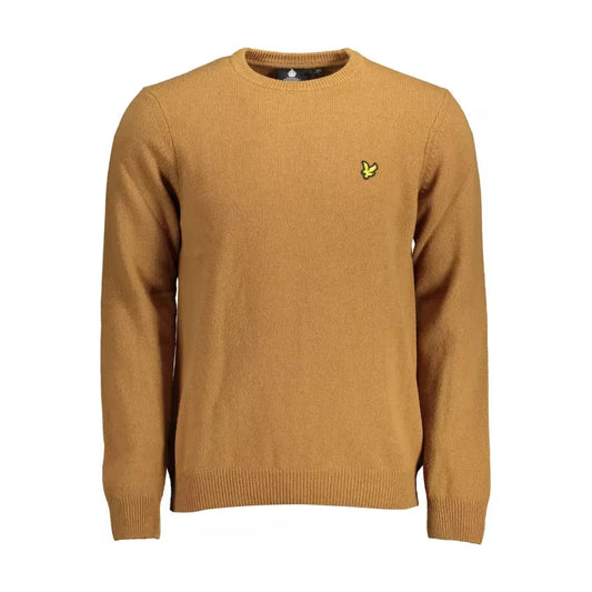 Lyle & Scott Brown Wool Men Sweater Lyle & Scott