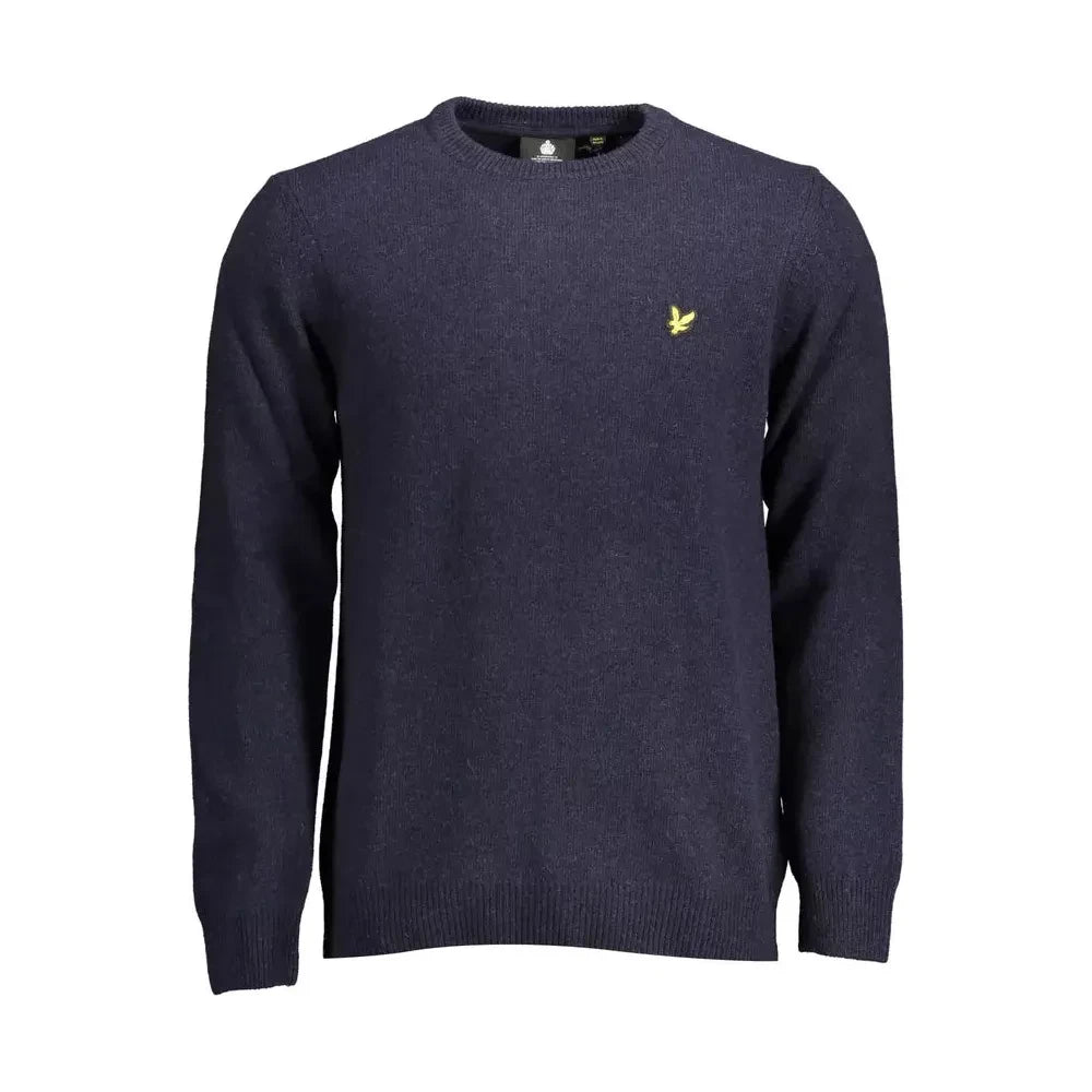 Lyle & Scott Blue Wool Men Sweater Lyle & Scott