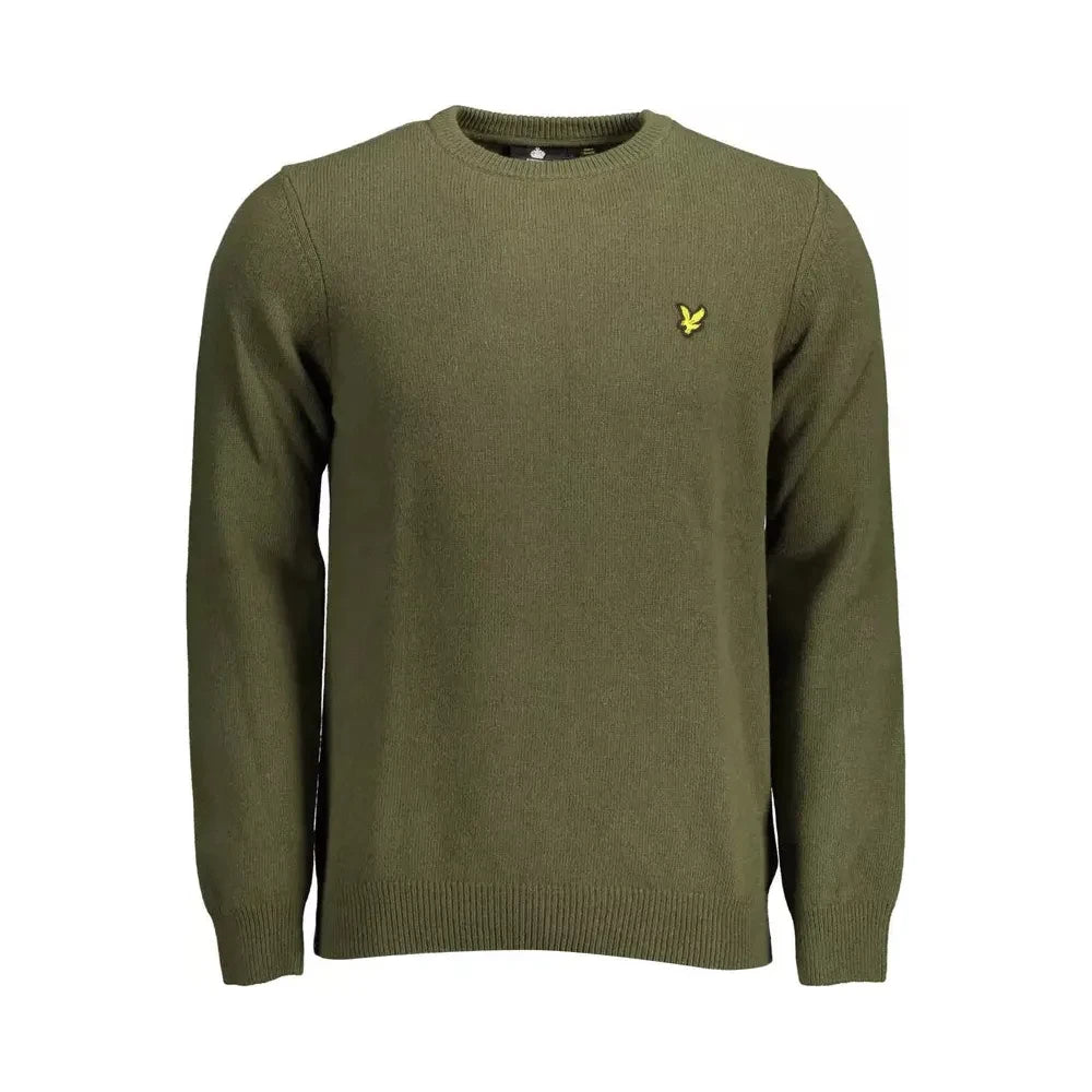 Lyle & Scott Green Wool Men Sweater Lyle & Scott