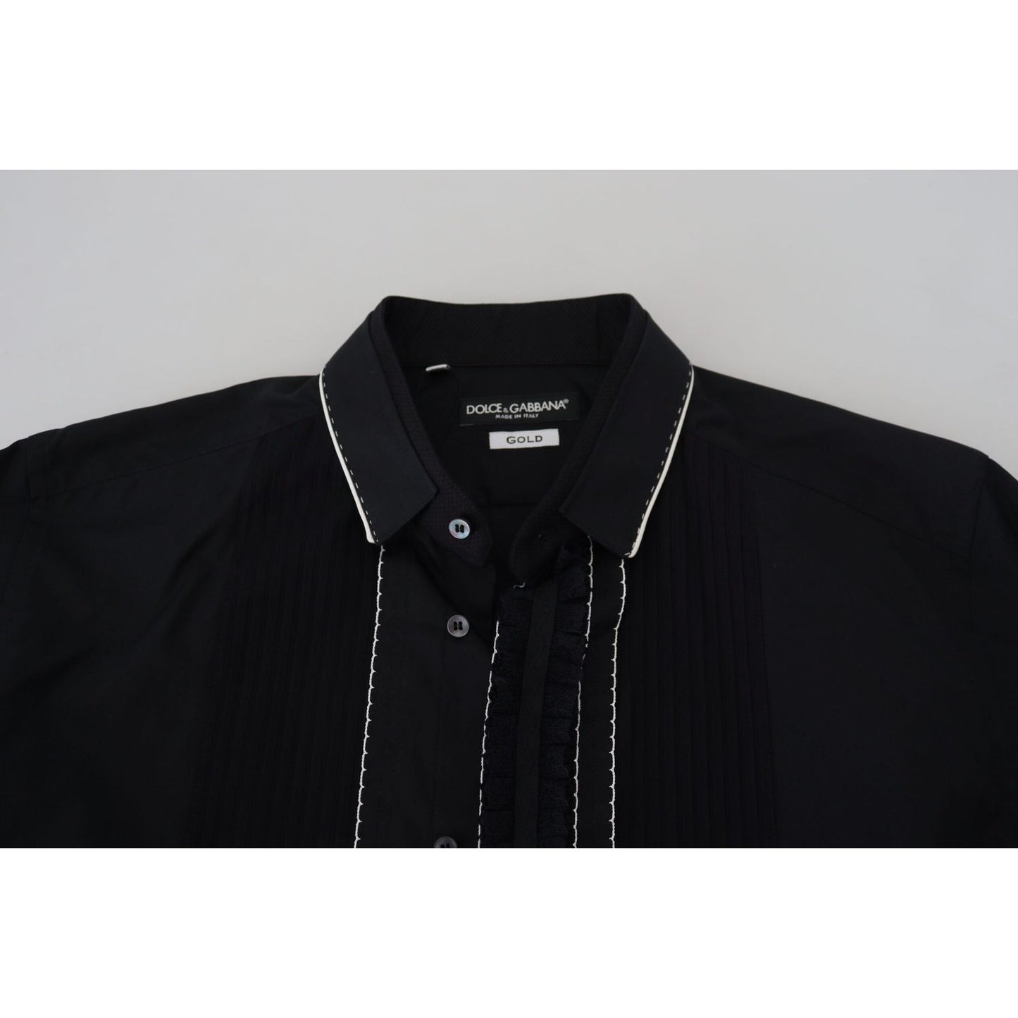 Dolce & Gabbana Elegant Slim Fit Tuxedo Dress Shirt Dolce & Gabbana