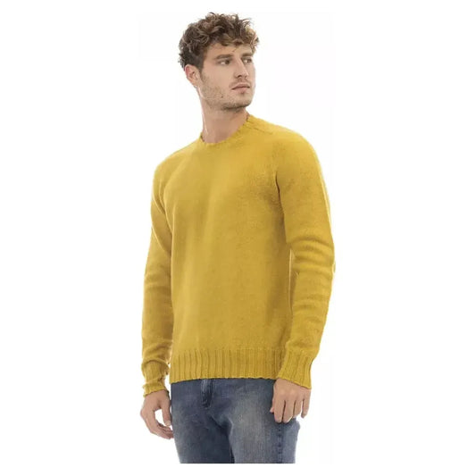 Alpha Studio "Yellow Wool Men Sweater" Alpha Studio