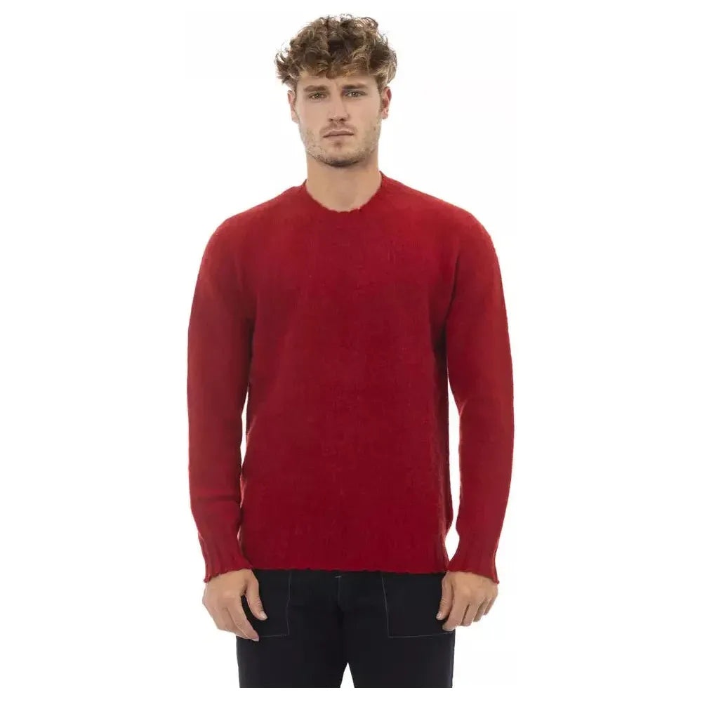 Alpha Studio Red Wool Men's Sweater 1728,67345744032,Alpha Studio,Clothing,IT50 | L,Men,Men - Clothing,Multicolor,New with tags,Sweaters - Clothing,Sweaters - Men - Clothing,Sweatshirts - Sweaters - Clothing